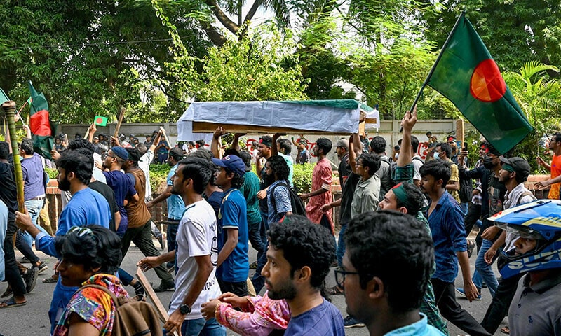 Bangladesh PM vows punishment for perpetrators as students mourn dead classmates