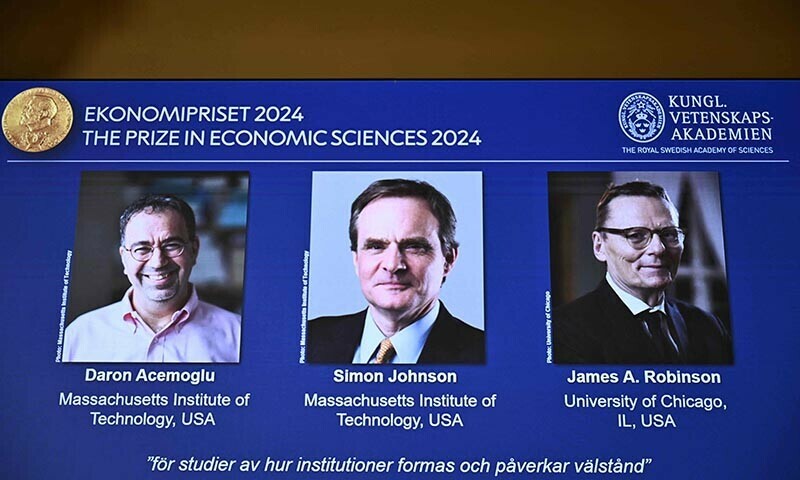 Acemoglu, Johnson and Robinson win 2024 Nobel economics prize