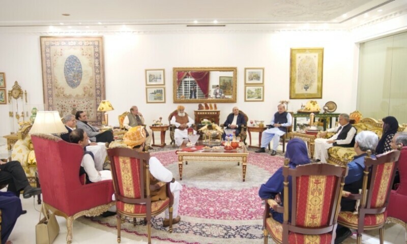 PPP, Fazl discuss constitutional package with Sharif brothers at Jati Umra