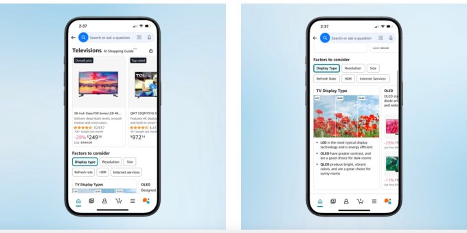 Amazon debuts AI-powered Shopping Guides