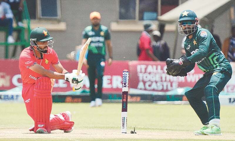 Zimbabwe shock Pakistan in rain-hit first ODI at Bulawayo