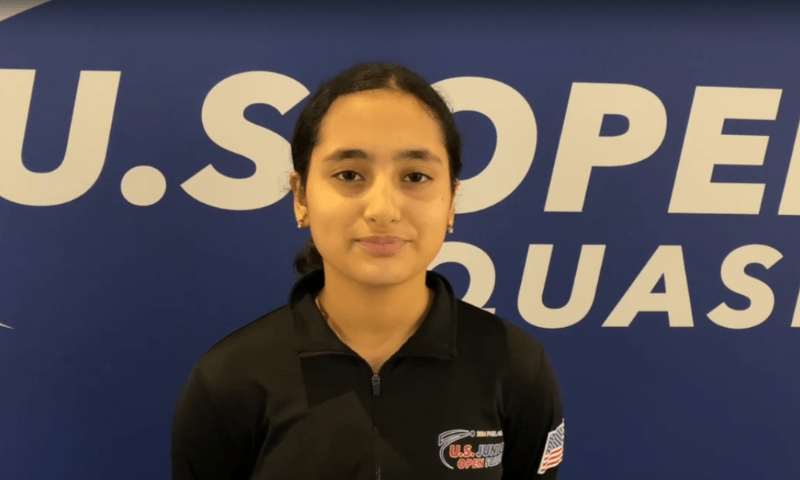 Undefeated Mahnoor storms into U13 final at US Junior Squash Open