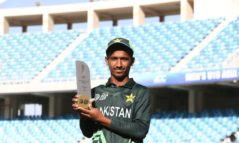 Huzaifa steers Pakistan to third straight win at U-19 Asia Cup