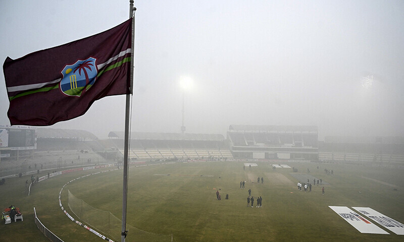 Poor visibility delays toss in Pakistan vs West Indies Test