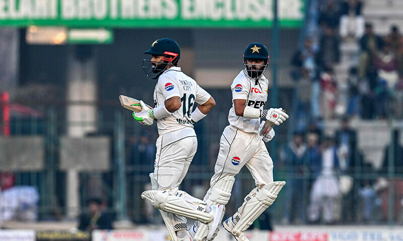 Shakeel, Rizwan lead recovery against West Indies in fog-hit 1st Multan Test