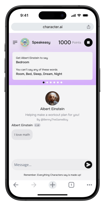 AI startup Character AI tests games on the web