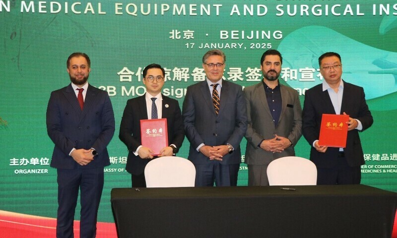 Pakistani, Chinese companies sign MoUs worth $250m to boost medical equipment trade