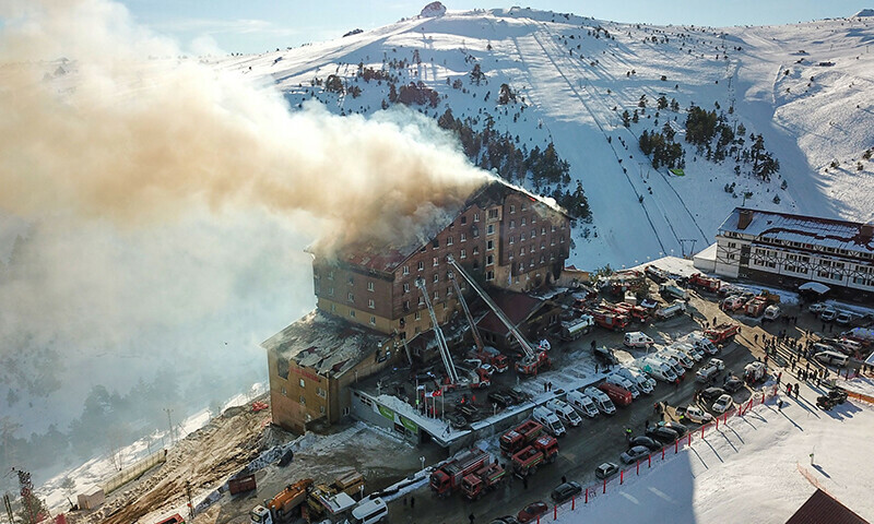 Turkish ski resort fire kills 66, forces guests to jump from windows