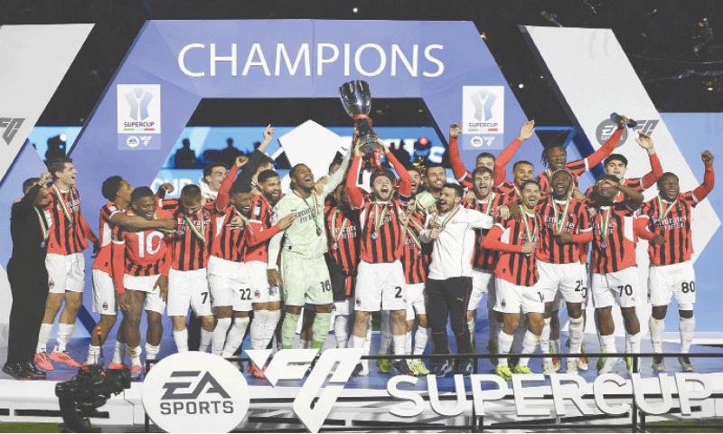 Late Abraham winner gives Milan Italian Super Cup win over Inter