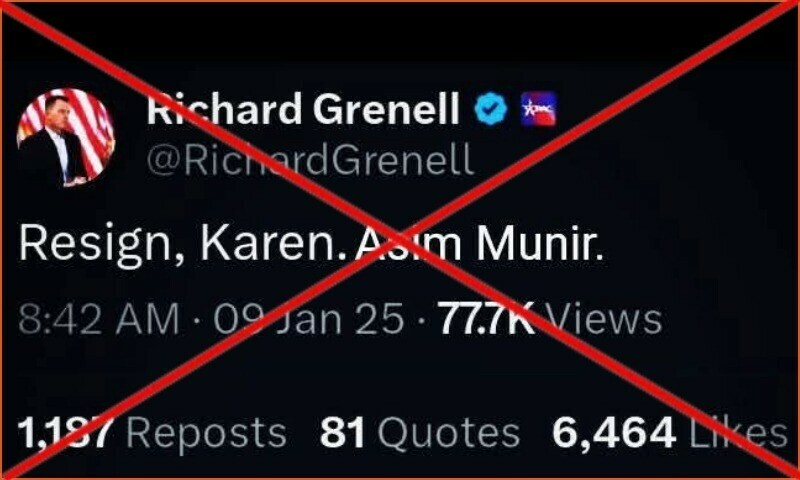 Fact check: Viral X post of incoming US official Richard Grenell asking army chief to resign is fake and edited