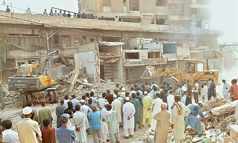 Karachi demolition drive victims demand due payments to rebuild homes